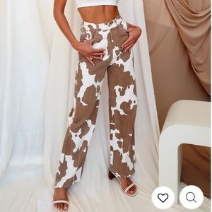12th Tribe Cow Print Jeans size 4 / 26